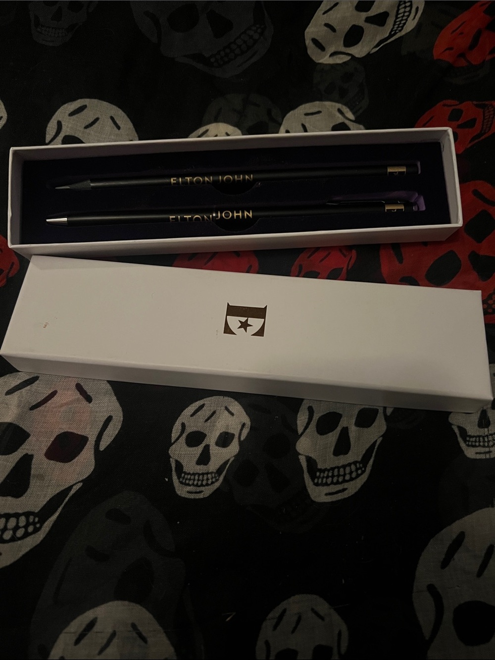 Elton John Farewell Tour VIP Black Branded Ballpoint Pen Duo